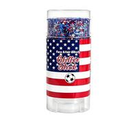 White Blue Body Glitter Gel - Sparkly Face Glitters Makeup, 4th Of July Outfits Accessories For Women, Waterproof Sparkling American Flag 250th | 4th Of July Body Glitter For Parades Themed Parties