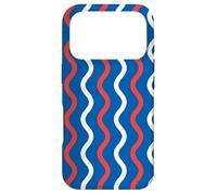 White Blue Red France Tricolor French Language Pattern Coque pour iPhone 17 Pro