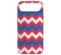 White Blue Red Russia Tricolor Zigzag Line Slavic Pattern Coque pour iPhone Air