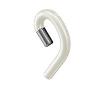 (White)Bluetooth Headphones Non Ear Plug, Noise Cancelling Headset Ear-hook