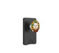 White Cat Livre de Lecture Tournesol Cottagecore Rat de bibliothèque PopSockets PopWallet pour MagSafe