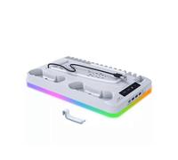 (white)Charging Base Cooling Bracket for Dual PS5 / PS5 Slim Controller
