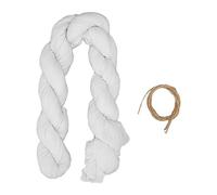 White Cheesecloth Table Runner Romantic Rustic Soft Skin Friendly Decorative Table Runner for Wedding Centerpieces Home Decor Polyester 9.8ft Long