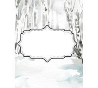 White Christmas Birch Forest Composition Notebook: Minimalist Watercolor Winter Scene: Wide Ruled Paper, 8.5 x 11 Inches, 100 Pages for School & ... Style Forest Theme | For Students & Teachers