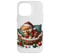 White Christmas Must Haves for Dog Lover and Pomeranian Mom Coque pour iPhone 14 Pro Max
