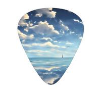 White Clouds Over The Sea Lot de 12 médiators pour guitare acoustique, ukulélé, etc.