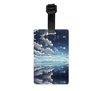 White Clouds Over The Sea Mallette amovible pour sac de golf, étiquette de confidentialité, sac d'école pour enfants, étiquette de sac de sport, étiquette de bagage de voyage