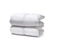 White Cloudz - Couette en Duvet KAPRUN d'hiver - 90% Duvet d'oie européenne - Percale 100% Coton mako - 140 x 200 cm - 660 g