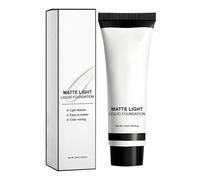 White Clown Makeup - Liquid Foundation for Children Adults | Smudge Proof with Long Lasting Matte, Face Paint Stage Party, Halloween for Cosplay Makeup Accessories 37ml