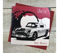 WHITE COTTON CARDS Carte d'anniversaire Faite à la Main avec Inscription « Uncle Happy Birthday » SB42