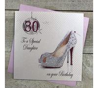 WHITE COTTON CARDS Carte pour 30e Anniversaire pour Fille avec Inscription to a Special Daughter on Your 30th Birthday - Blanc