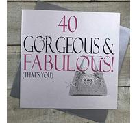 WHITE COTTON CARDS Grande Taille XN 18-40 40 Superbe & Fabulous ! That s You Carte d'anniversaire Faite Main Inscription 40th Birthday