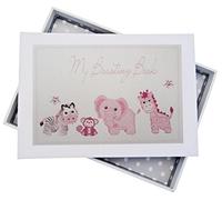 WHITE COTTON CARDS My Boasting Book, Mini Album Photo, Rose, Jouets, Animaux., Tableau, Blanc, 12.5 x 17.5 x 2.5 cm