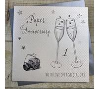 WHITE COTTON CARDS Papier Anniversaire de Mariage «with Love on Your Special Day» Carte d'anniversaire Faite Main 1e