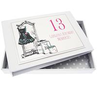 WHITE COTTON CARDS Petit Album pour 13e Anniversaire, Petite Robe Noire