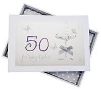 WHITE COTTON CARDS - Photos 50e Anniversaire - Petit Album en Verre coupé - 12,5 x 17,5 x 2,5 cm