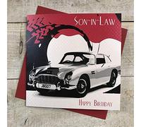 WHITE COTTON CARDS Son-in-Law SB39 Carte d'anniversaire Faite à la Main