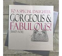 WHITE COTTON CARDS XN18 D Sac à Main pour Fille Superbe & Fabulous ! That s You Carte d'anniversaire Faite à la Main