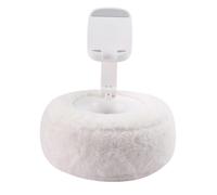 (White) Coussin de lecture Kindle ajustable avec bol moelleux et support de téléphone à 360 pour le lit (rose)
