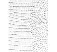 White Croc Leather Print Sketchbook: for Drawing and Creative Expression