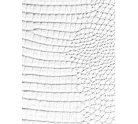White Croc Leather Print Sketchbook: for Drawing and Creative Expression