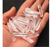 White Crystal Point Wand Stone Raw Column Rock Home Decor DIY Jewelry Design Ornaments (Size : 100g)