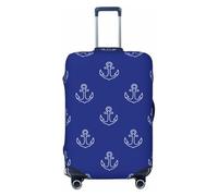 White Cute Anchor - Housses de bagage de voyage élastiques pour valises de 45,7 à 81,6 cm, Noir, Mediano