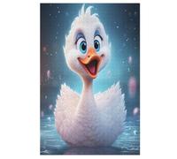 White Cygne Puzzle en Bois 1000 Pièces pour Adultes Et Enfants, Puzzles Impossible, Jeu De Patience Coloré, À Partir De 12 Ans （78×53cm）