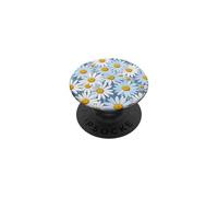 White Daisy Field Fleurs Lumineuses Motif Floral PopSockets PopGrip Adhésif