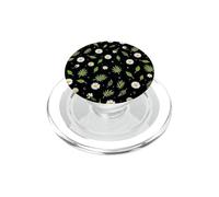 White Daisy Fleurs de Jardin de Nuit Motif Floral PopSockets PopGrip pour MagSafe