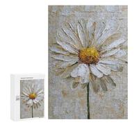White Daisy Oil Painting Puzzle 1000 Pièces Educa Jouet en Bois Cadeau Unique Décoration Intérieure Jeu Éducatif Challenge Toy Adultes Et Enfants À Partir De 14 Ans 300 PCS