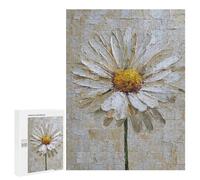 White Daisy Oil Painting Puzzle 1000 Pièces Educa Jouet en Bois Cadeau Unique Décoration Intérieure Jeu Éducatif Challenge Toy Adultes Et Enfants À Partir De 14 Ans 500 PCS