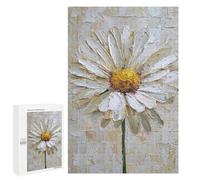 White Daisy Oil Painting Puzzle 1000 Pièces Educa Jouet en Bois Cadeau Unique Décoration Intérieure Jeu Éducatif Challenge Toy Adultes Et Enfants À Partir De 14 Ans 1000 PCS