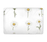White Daisy Tapis d'apprentissage de la propreté réutilisable très absorbant Tapis à langer anti-incontinence pour bébé et enfant 132,1 x 86,4 cm (L x l)