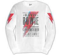 White David Bowie Longsleeve Hammersmith Odeon Autorisé T-shirt Hommes