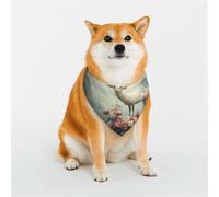 White Deer In The Mountains Bandana pour chiens de petite, moyenne et grande taille - Doux et confortable pour garçons et filles, idéal pour les animaux domestiques