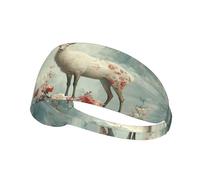White Deer In The Mountains Cravate de sport pour homme et femme - Bandeau cravate confortable et élégant pour toutes les activités