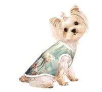 White deer in the mountaintains T-shirt pour chien doux et respirant, facile à mettre et à enlever, convient aux petits animaux de compagnie