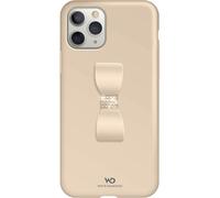 Hama Coque de protection Bow pour Apple iPhone 11 Pro, anneau support, cristaux Swarovski, Or