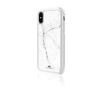 Hama Coque de protection Tough Marble pour iPhone X/Xs, légère, plastique, blanc