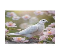 White Dove Puzzle en Bois Enfant 1000 Pièces - Jeu EduChatif Motricité Fine Et Concentration - Puzzles pour Adultes (75×50cm)