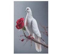 White Dove Puzzles Adultes 1000 Pièces Puzzle Adulte Jeu ÉduChatif Challenge Toy en Bois pour Enfants (78×53cm)