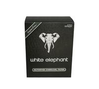 White Elephant Charbon actif pour filtre à pipe, 9 mm, 150 pièces