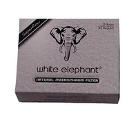 White Elephant Superflow Natur Lot de 5 paquets de 200 filtres en mousse de mer Ø 9 mm