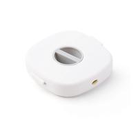 (White) Enrouleur de câble rétractable petit format, organisateur de câbles de données et de charge pour divers cordons, bleu