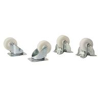 White Fire 3165114 Roues pour Barbecue
