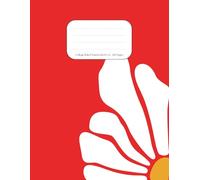 White Flower College Ruled Notebook, , School Supplies, Notebook for School and Office, Journal - 8.5 x 11 inches, 120 Pages