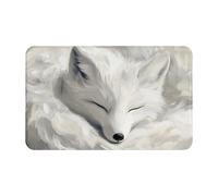 White Fox Oil PaintingSupernatural Symbols Black Printing 1 pièce Quick Dry Peach Skin Velvet Serviette de plage surdimensionnée 140 x 70 cm pour adultes, serviette super absorbante