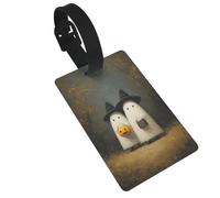 White Ghosts Woods Dark Academia - Étiquettes esthétiques pour bagages - Idéal pour les sacs à dos de voyage et de croisière