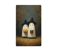 White Ghosts Woods Dark Academia Plaque murale décorative simple pour cuisine, salle de bain Taille 11,4 x 7 cm